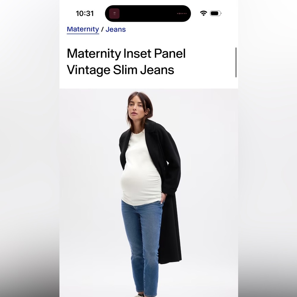GAP Maternity Jeans - Blue Denim
